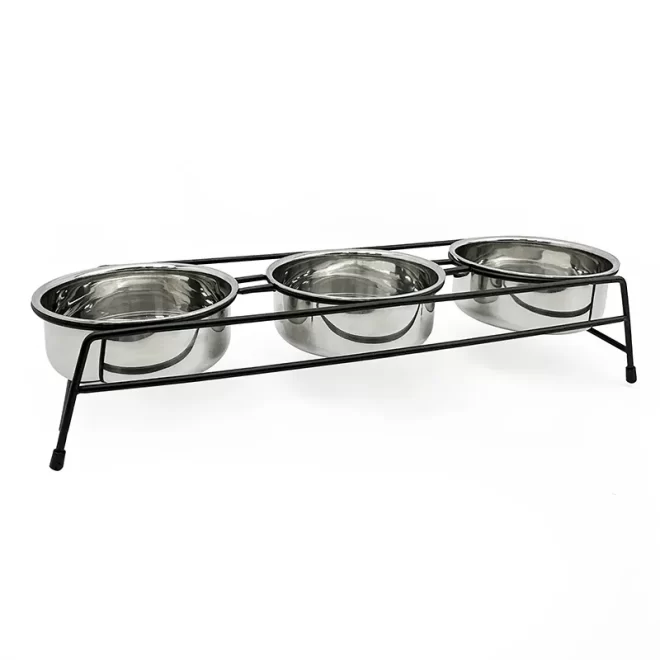 Wholesale 3 Bowl Dog Feeder-PA901
