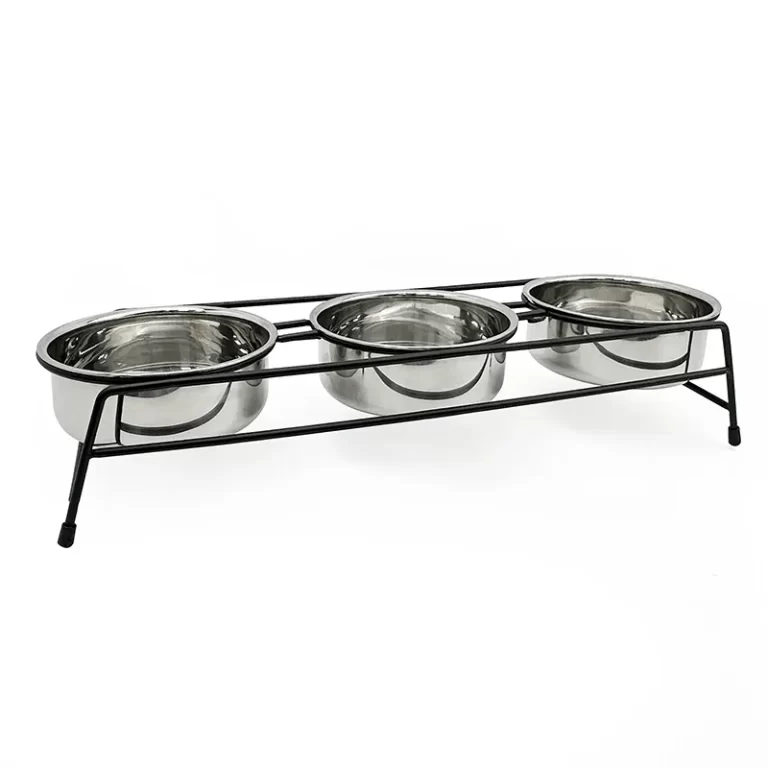 Wholesale 3 Bowl Dog Feeder-PA901