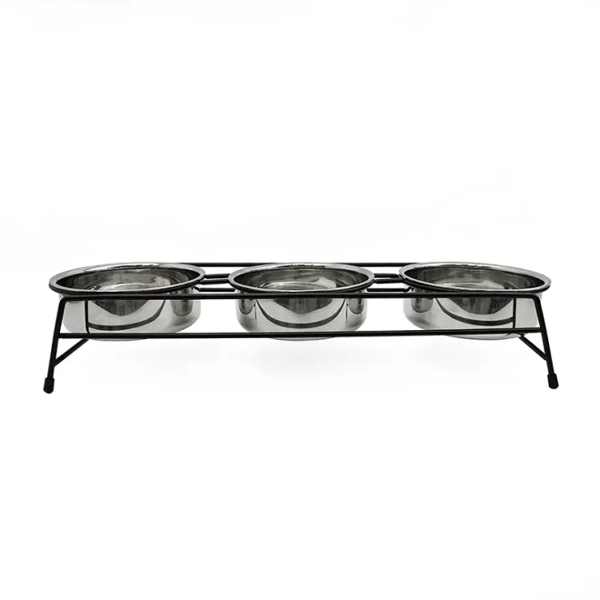 Wholesale 3 Bowl Dog Feeder-PA901