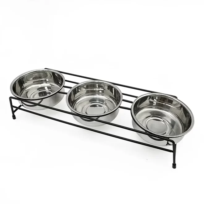 Wholesale 3 Bowls Dog Feeder-PA901