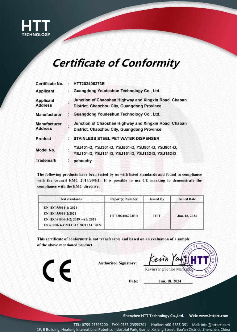 pet supplies manufacturer-pet supplies manufacturer-CE Certificate Pet Water Dispenser