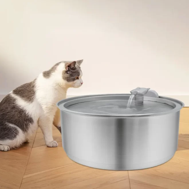 OEM Stainless Steel Pet Drinking Fountain (1)