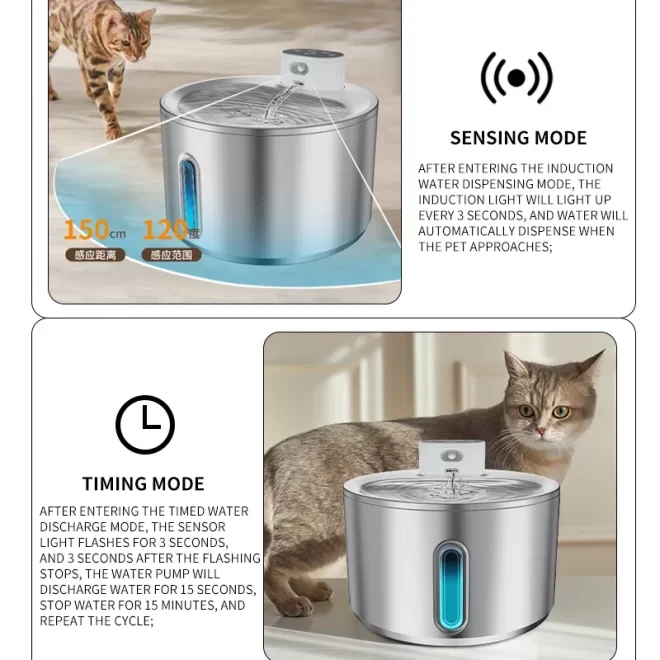 Best Stainless Steel Pet Fountain Supplier (5)